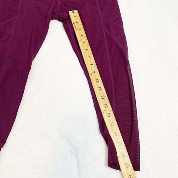 CALI Sport purple plum workout yoga pilates leggings with pockets - Size Medium - Picture 6 of 8